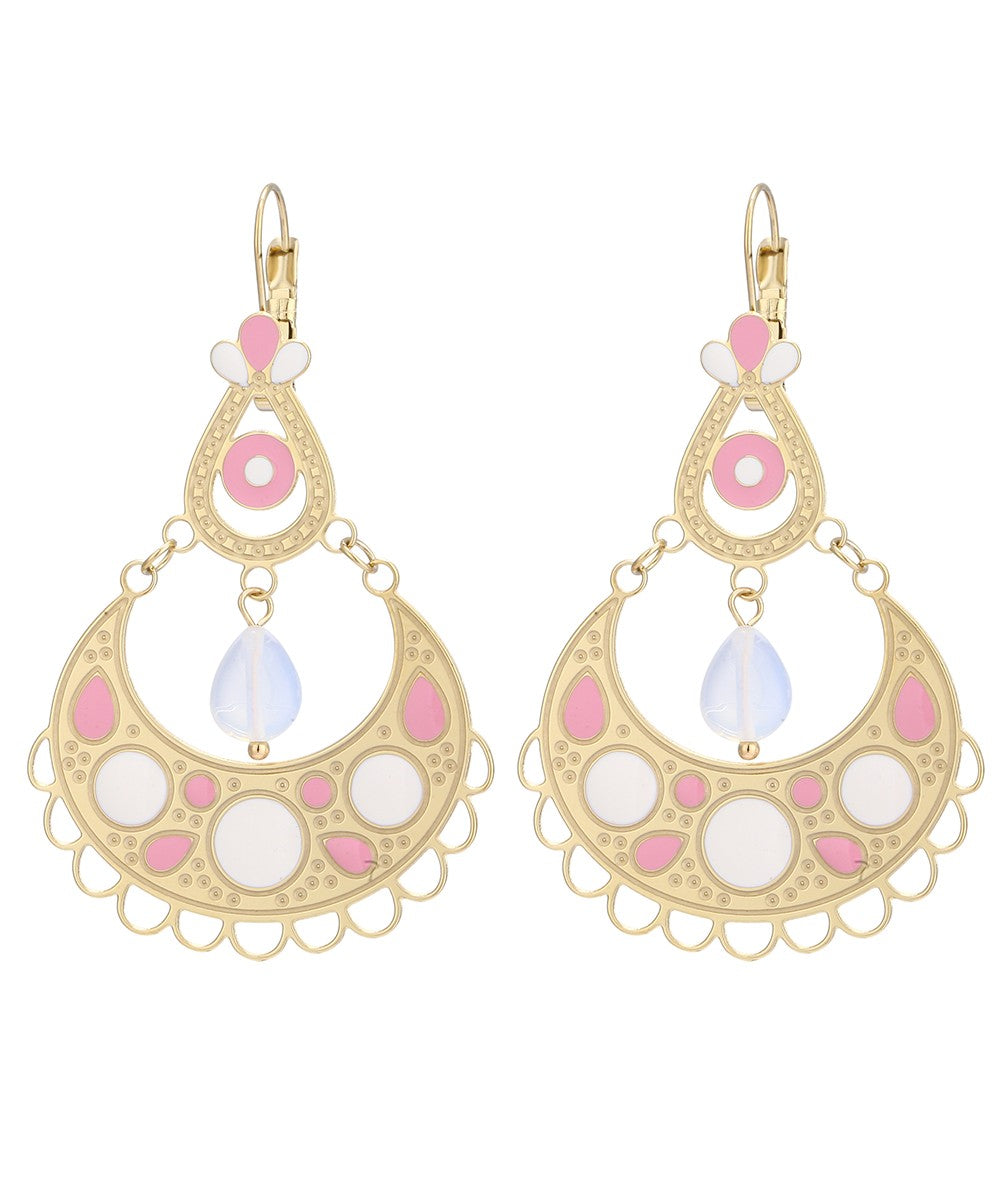 Boucles d'oreilles Longues Dormeuse Acier 22PEBOA002