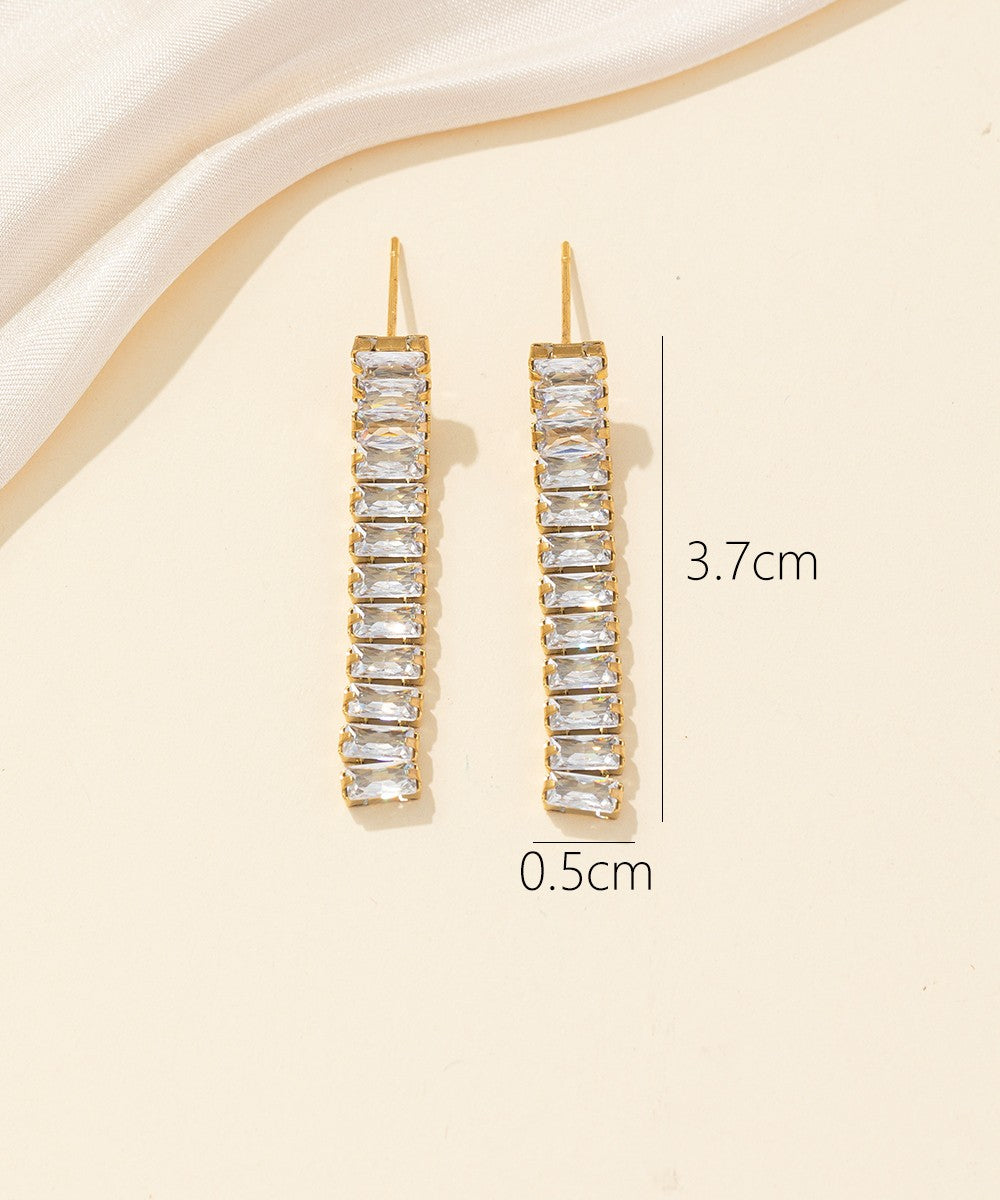 Boucles d'oreilles Clou Acier 24BOA032d