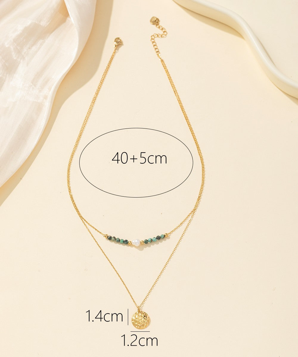Collier Acier double rang 24CCA038d