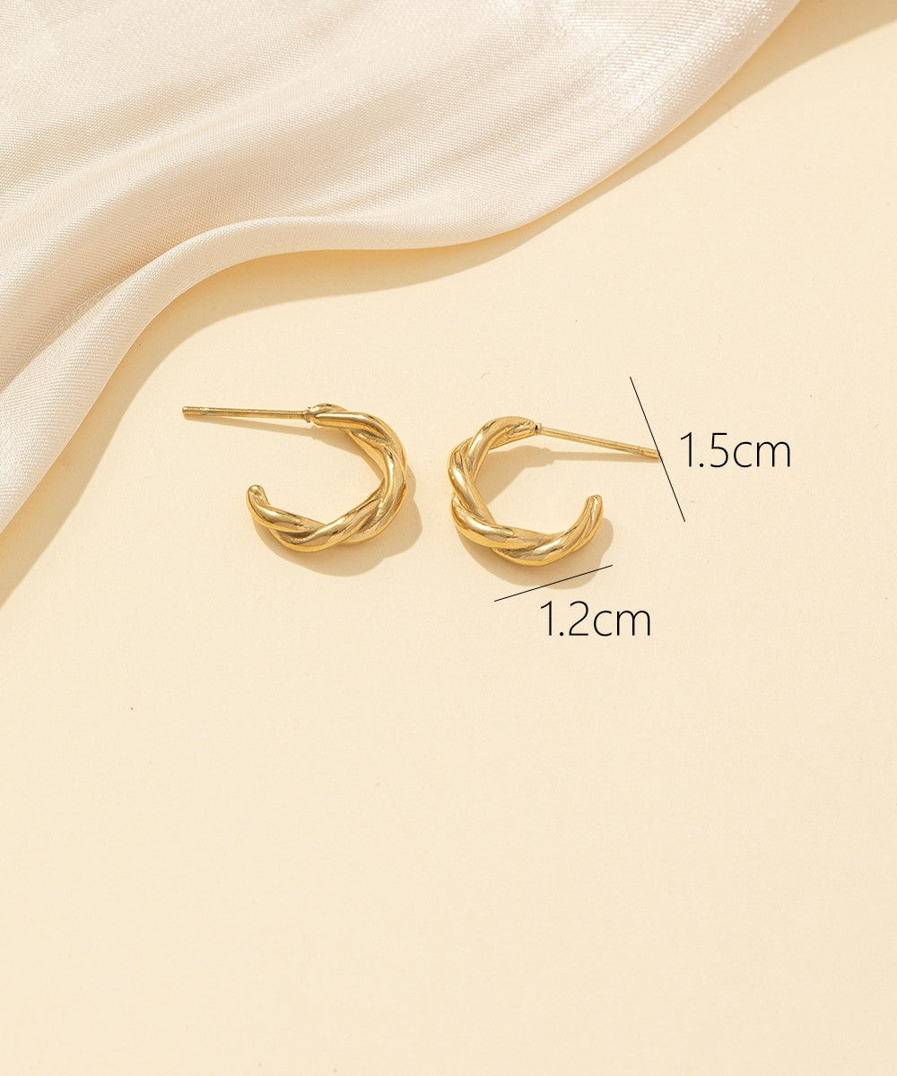 Boucles d'oreilles Clou Acier 24BOA042d