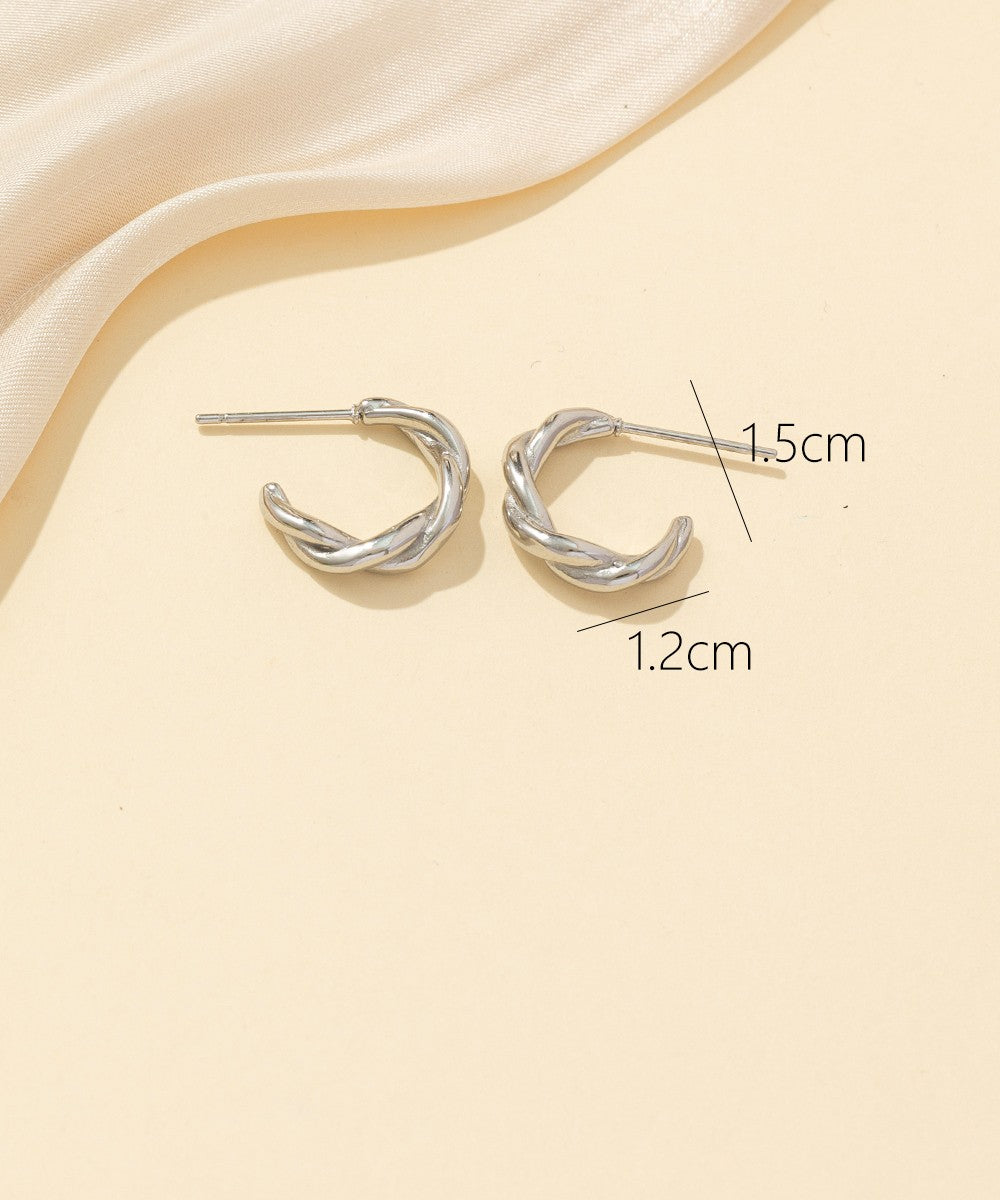 Boucles d'oreilles Clou Acier 24BOA042a