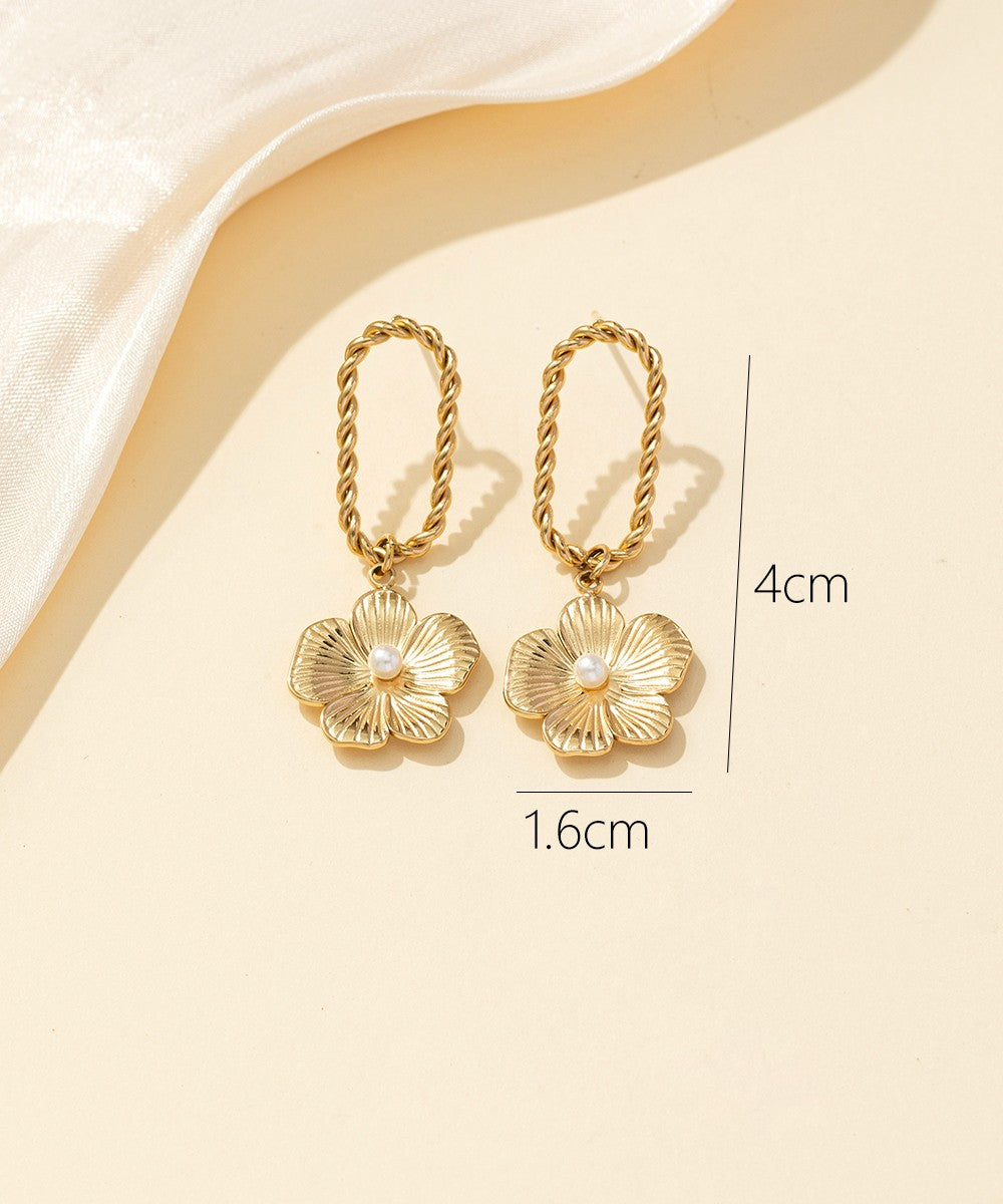 Boucles d'oreilles Clou Acier 24BOA046d