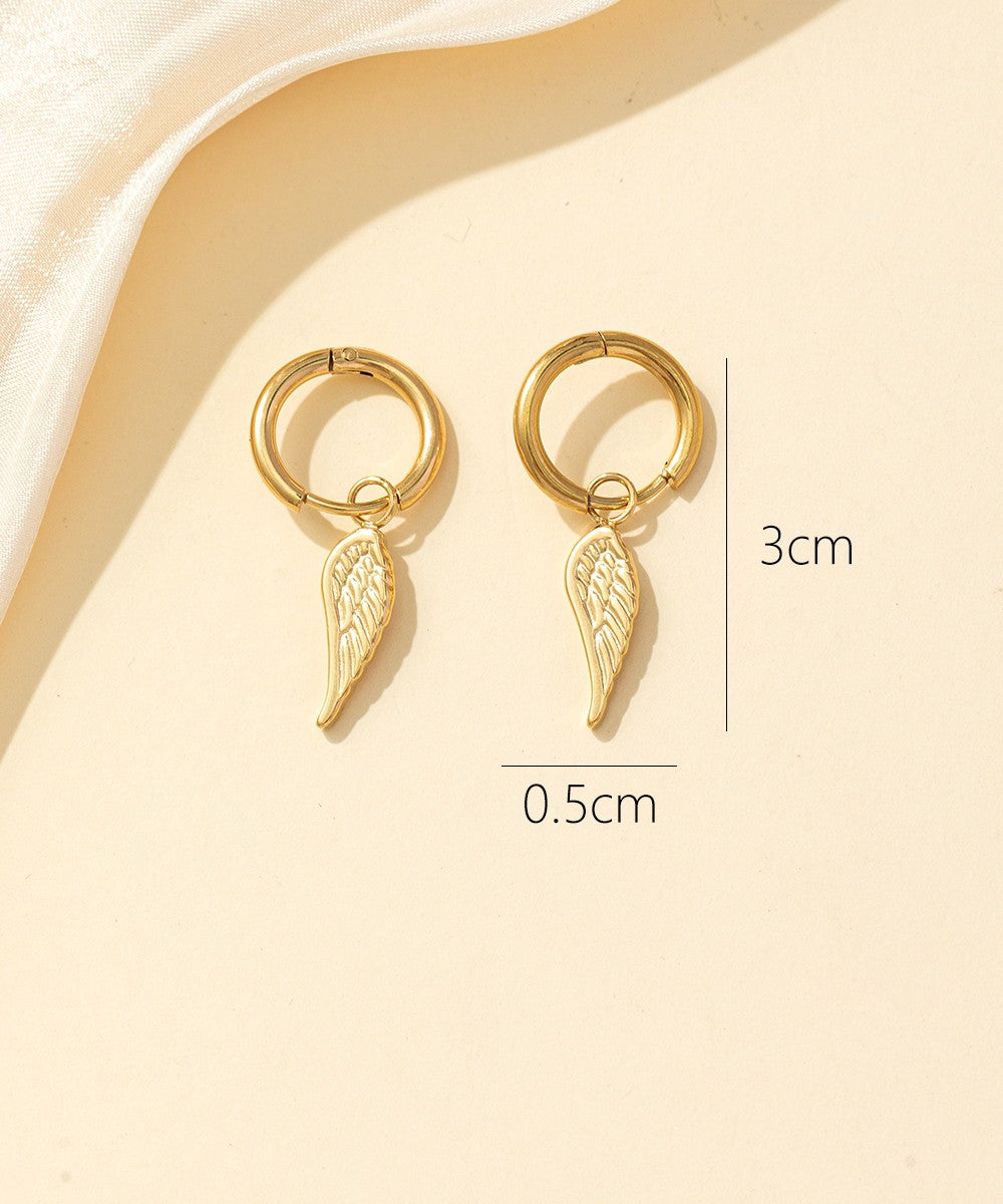 Boucles d'oreilles Créoles  Acier 24BOA051d