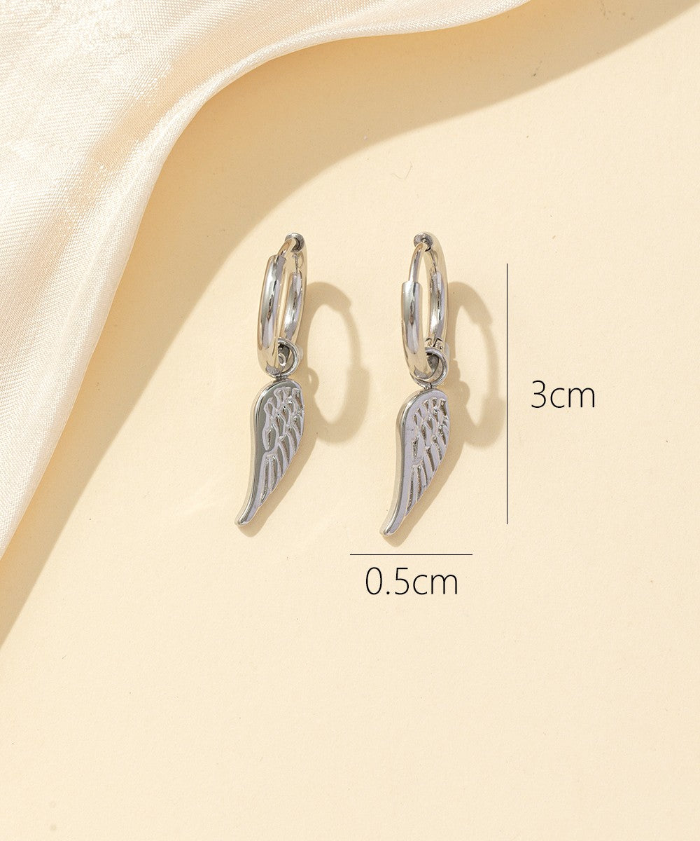 Boucles d'oreilles Créoles  Acier 24BOA051a