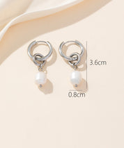 Boucles d'oreilles Créoles  Acier 24BOA055