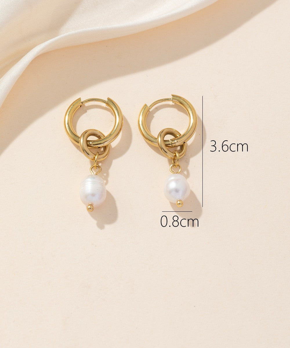 Boucles d'oreilles Créoles  Acier 24BOA055