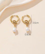 Boucles d'oreilles Créoles  Acier 24BOA055