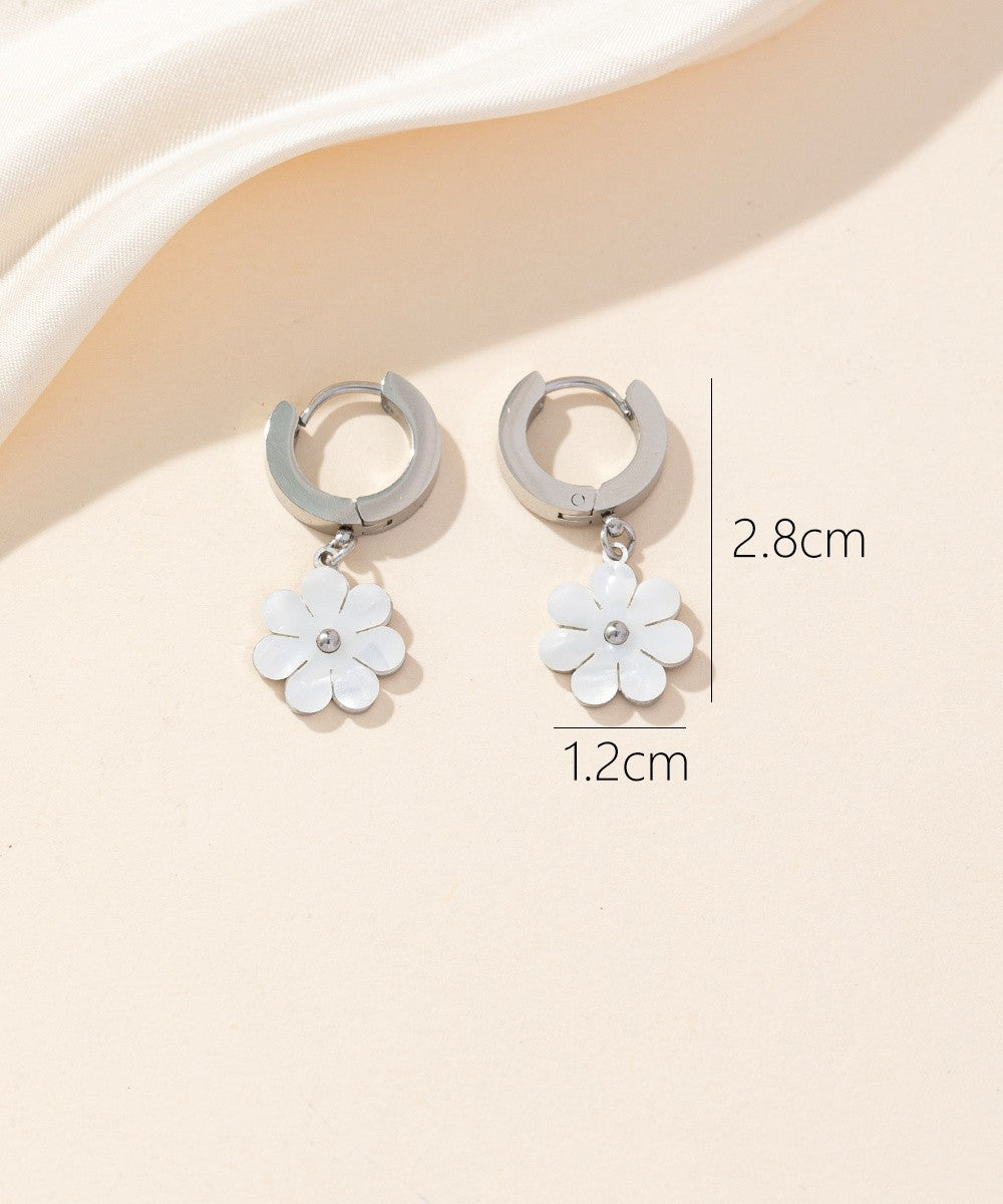 Boucles d'oreilles Créoles  Acier 24BOA056