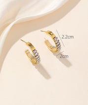 Boucles d'oreilles Clou Acier 24BOA057