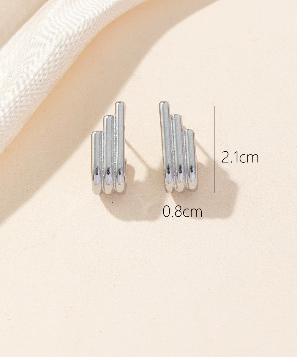 Boucles d'oreilles Clou Acier 24BOA059