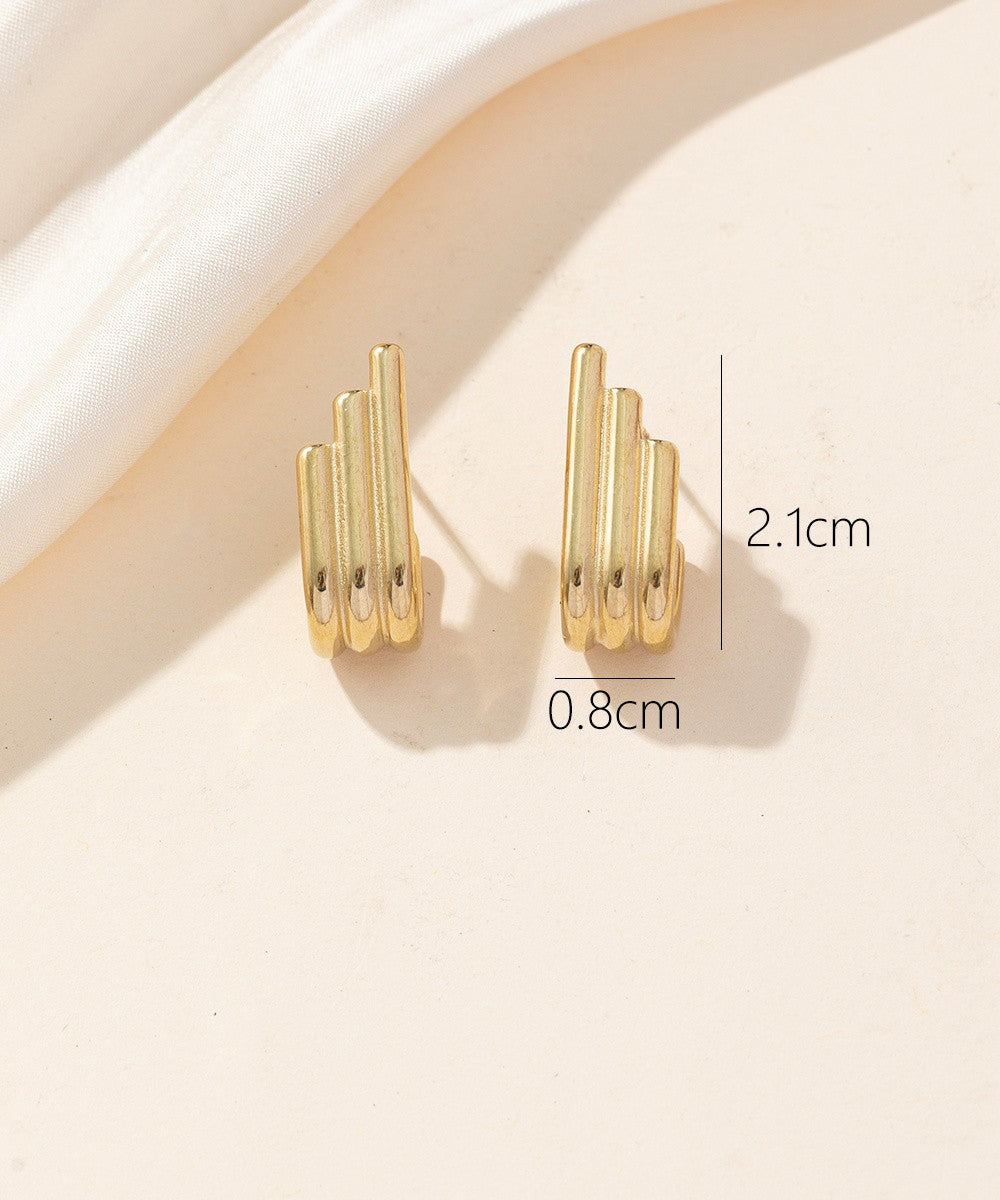 Boucles d'oreilles Clou Acier 24BOA059