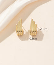 Boucles d'oreilles Clou Acier 24BOA059