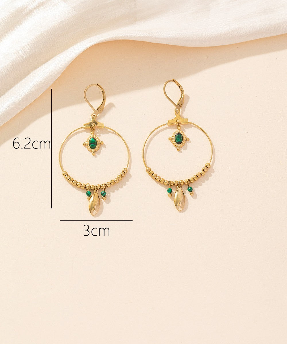 Boucles d'oreilles Dormeuse Acier 24BOA016