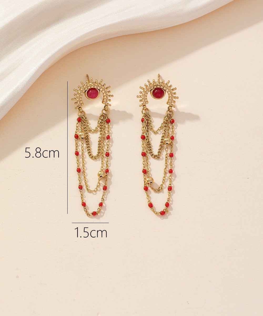 Boucles d'oreilles Clou Acier 24BOA024