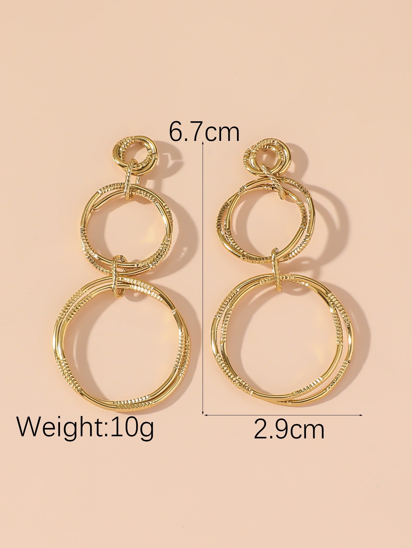 Boucles d'Oreilles à Clou en Acier Inoxydable 24BOA103