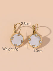 Boucles d'Oreilles Dormeuse en Acier Inoxydable 24BOA117