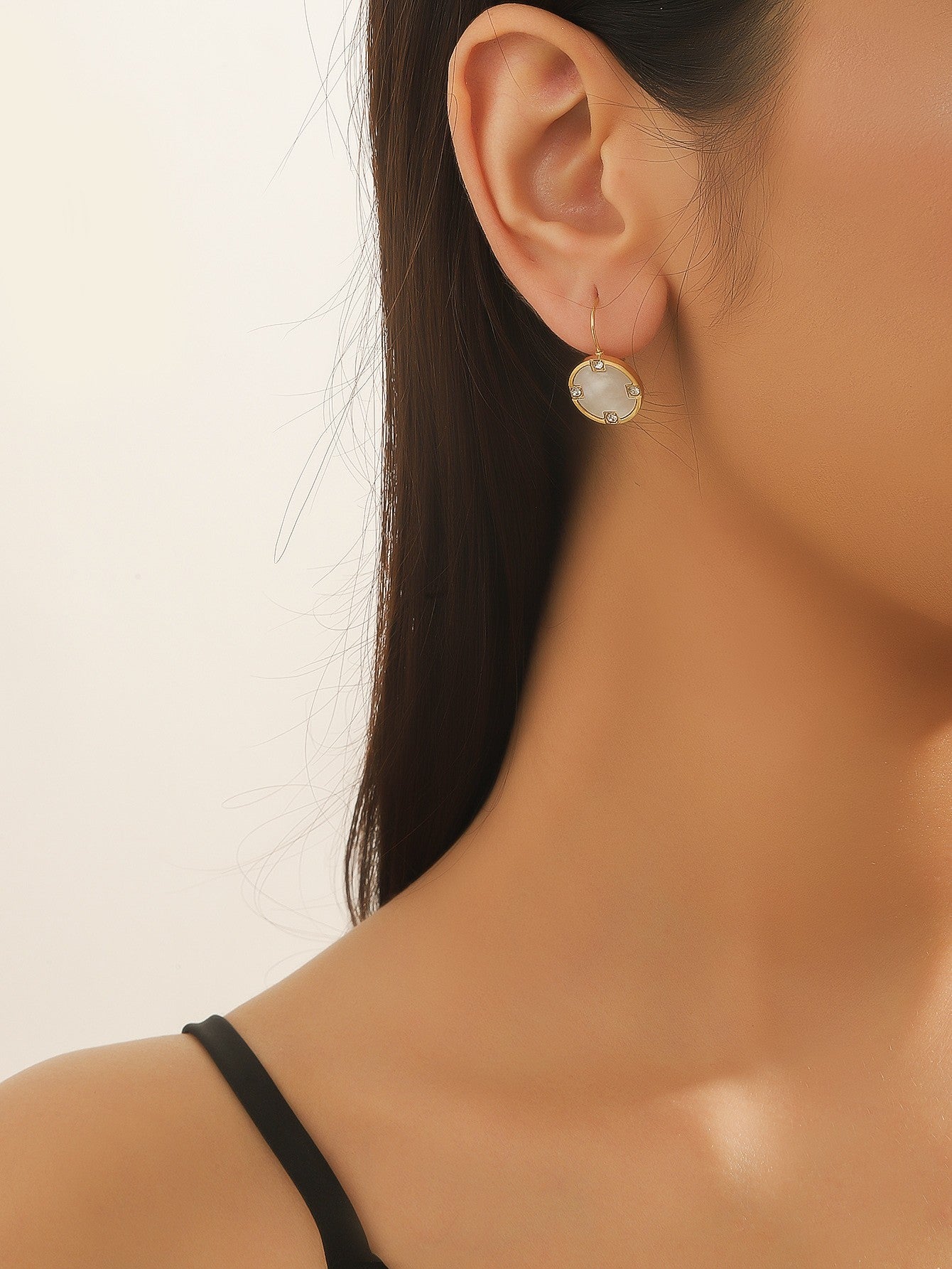 Boucles d'Oreilles Dormeuse en Acier Inoxydable 24BOA117