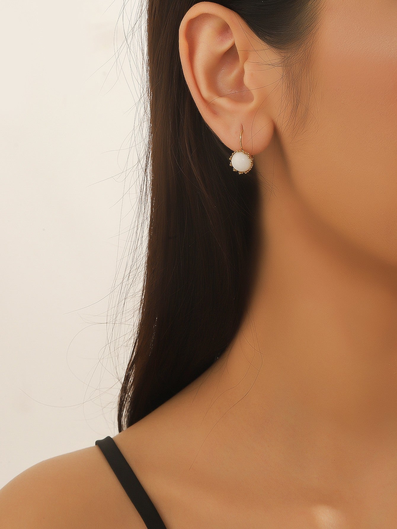 Boucles d'Oreilles Dormeuse en Acier Inoxydable 24BOA122