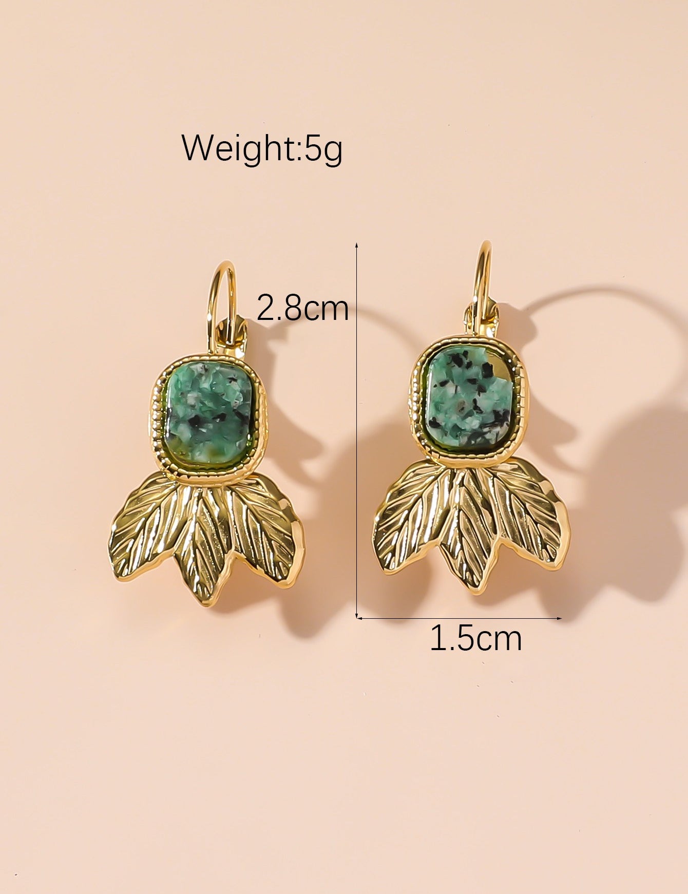 Boucles d'Oreilles Dormeuse en Acier Inoxydable 24BOA123