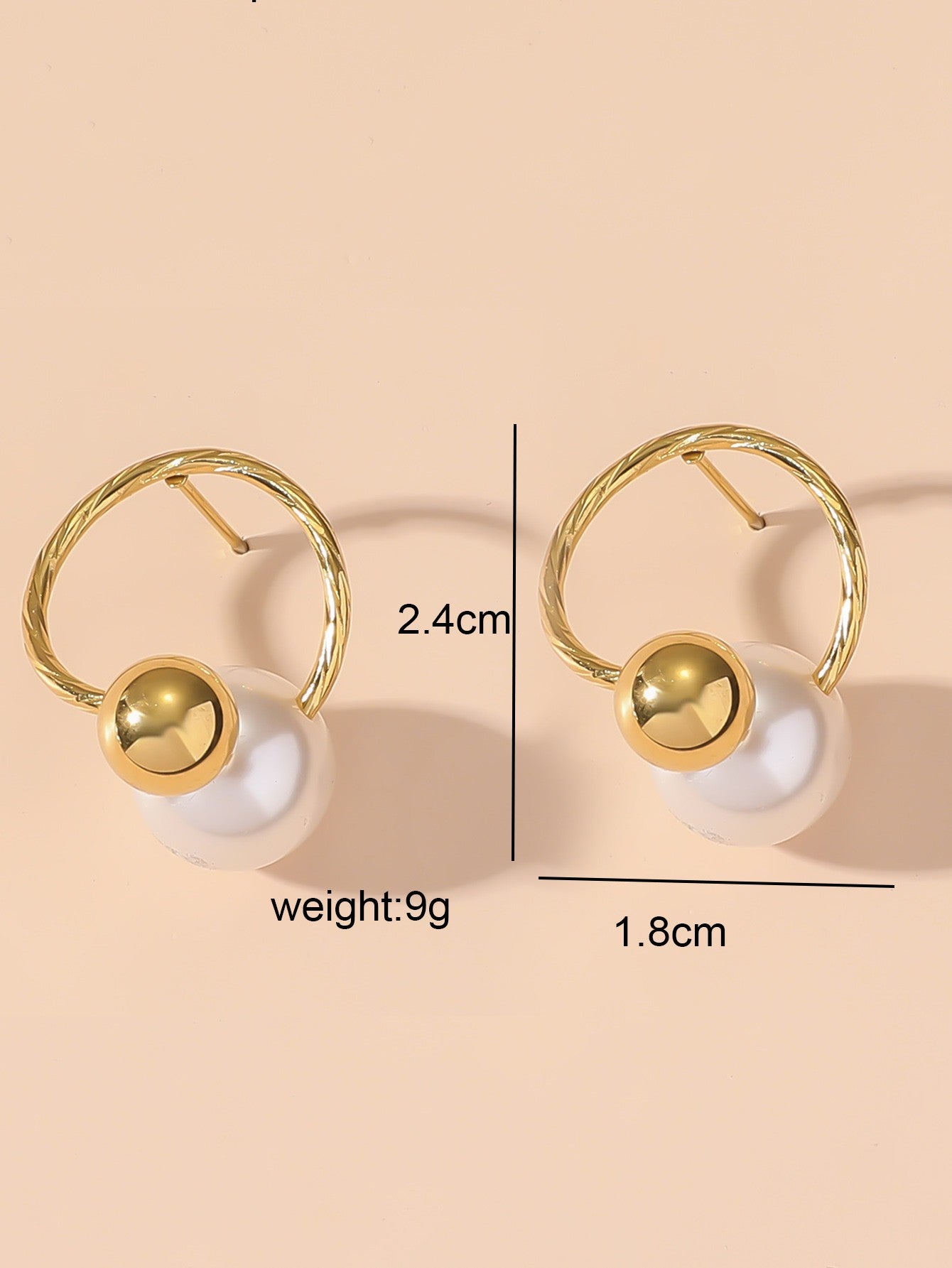Boucles d'Oreilles à Clou en Acier Inoxydable 24BOA111