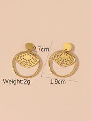 Boucles d'Oreilles à Clou en Acier Inoxydable 24BOA114
