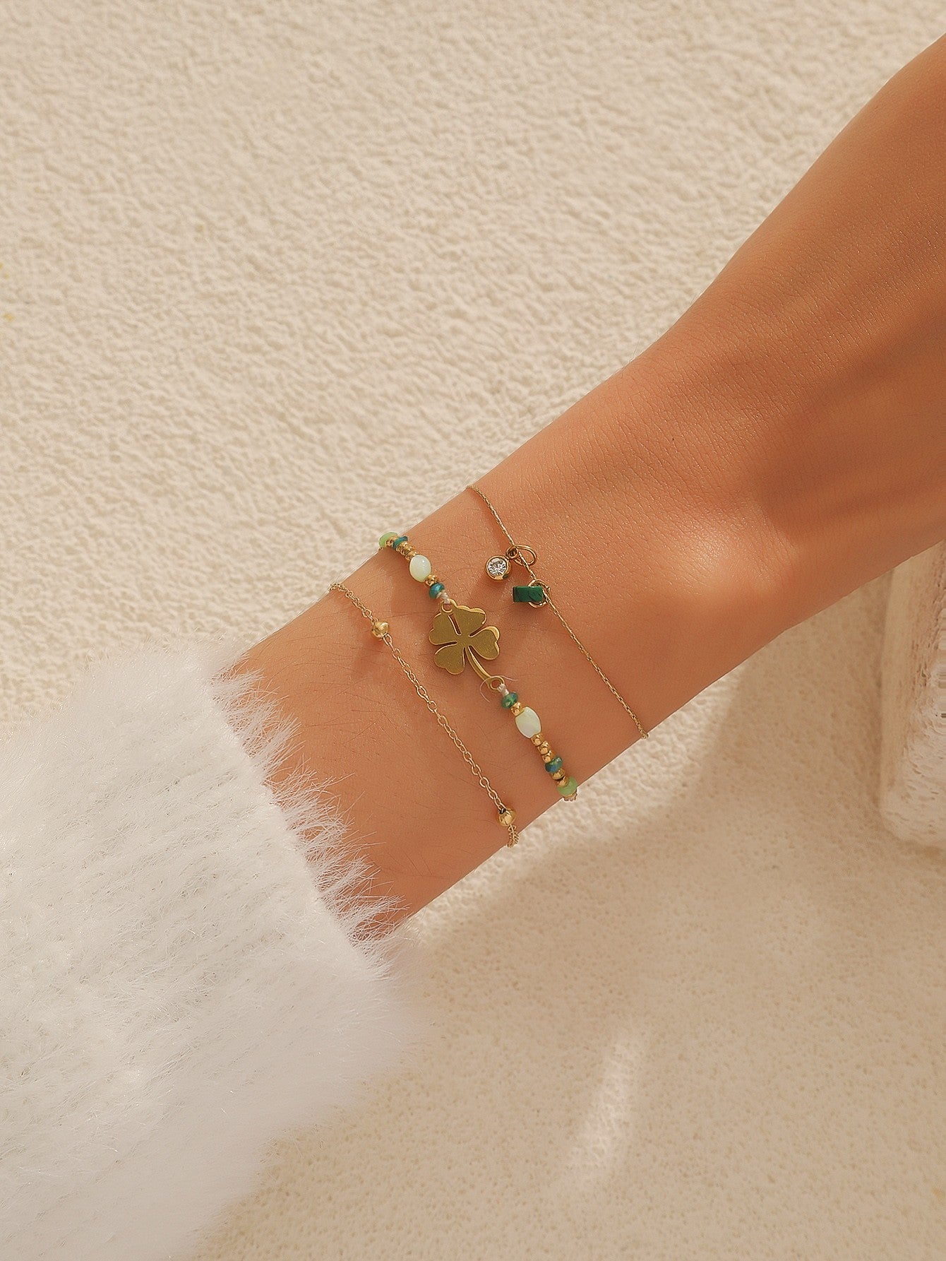Ensemble de 3 Bracelets Acier inoxydable  24BRA127