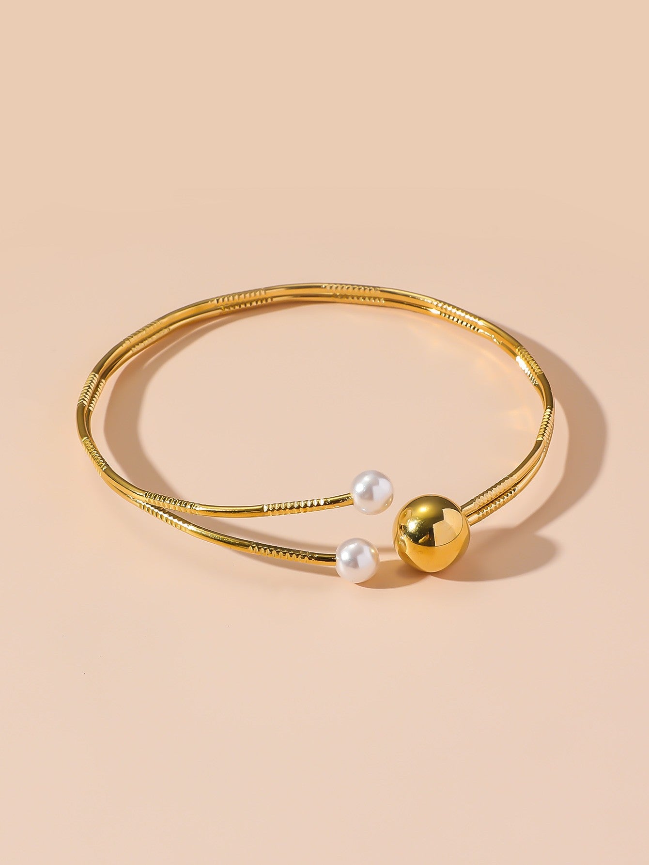 Bracelet Rigide Souple Ouvert en Acier Inoxydable 24BRA107