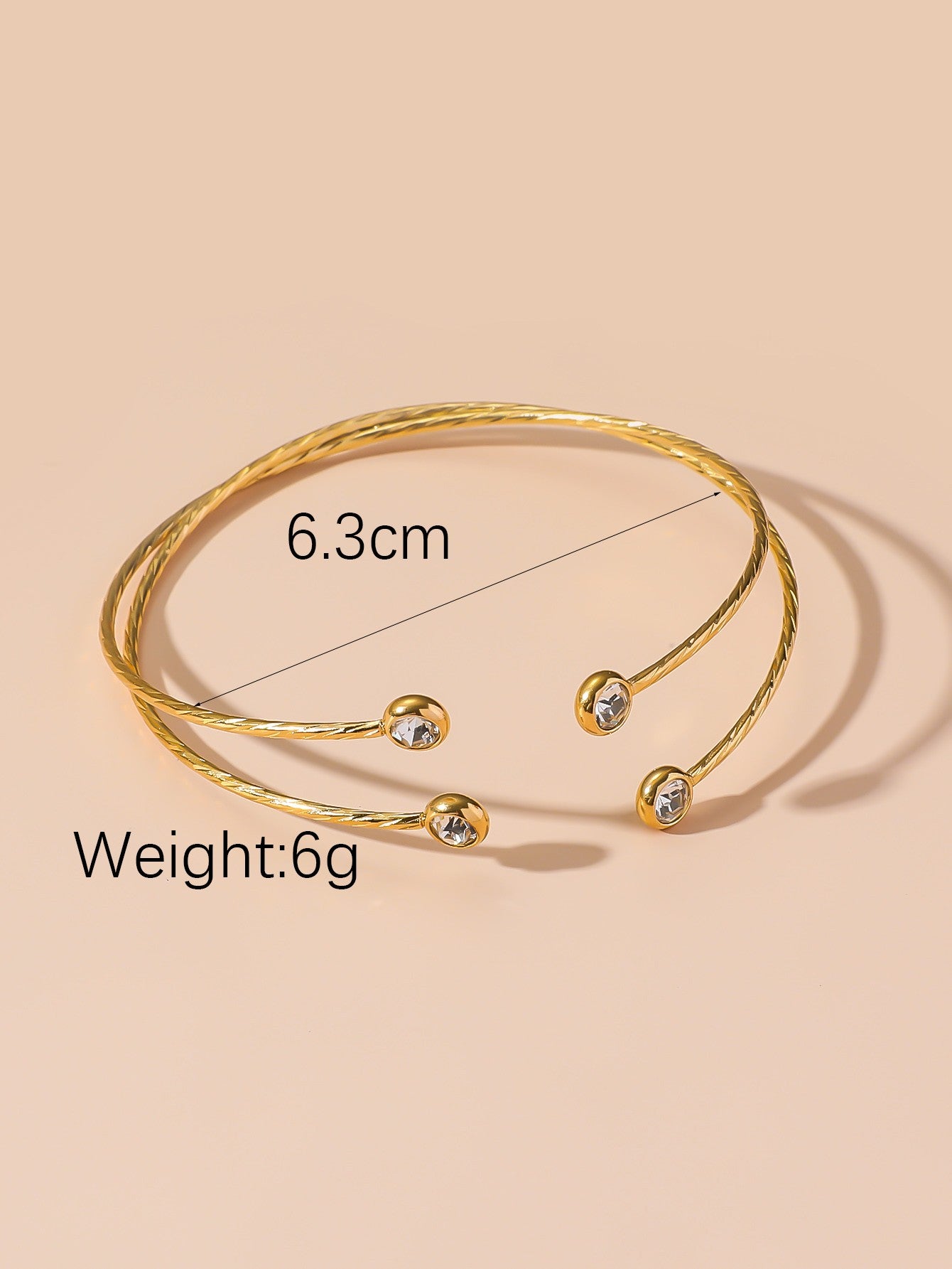 Bracelet Rigide Souple Ouvert en Acier Inoxydable 24BRA108