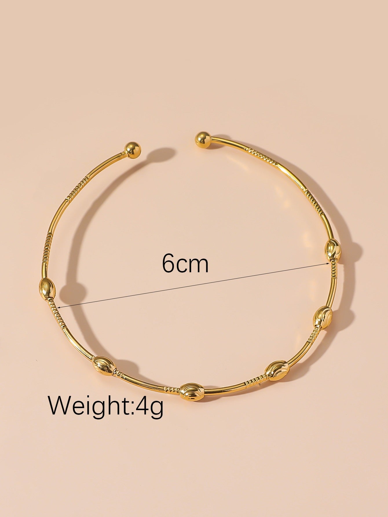 Bracelet Rigide Souple Ouvert en Acier Inoxydable 24BRA120