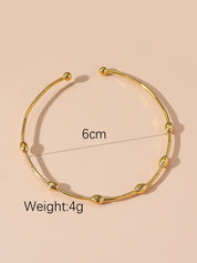 Bracelet Rigide Souple Ouvert en Acier Inoxydable 24BRA120