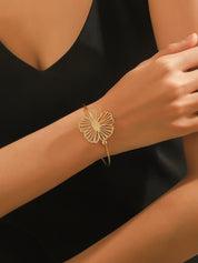 Bracelet Rigide Souple Ouvert en Acier Inoxydable 24BRA104
