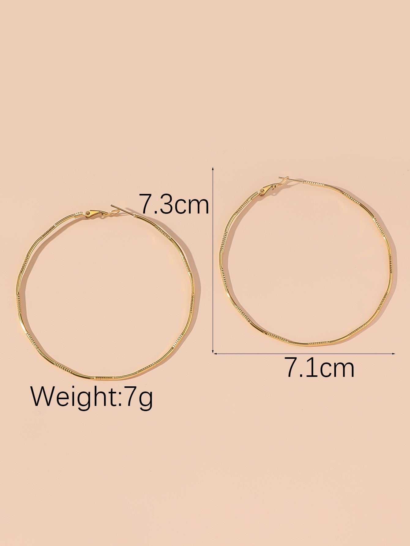 Boucles d'Oreilles Creole en Acier Inoxydable 24BOA108