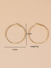 Boucles d'Oreilles Creole en Acier Inoxydable 24BOA109