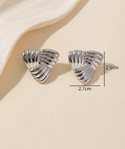 Boucles d'Oreilles à Clou en Acier Inoxydable 25BOA201