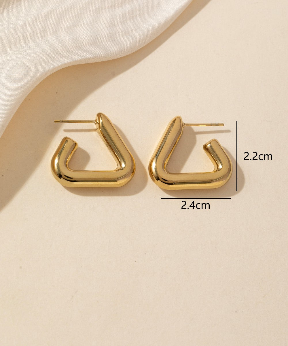 Boucles d'Oreilles à Clou en Acier Inoxydable 25BOA202