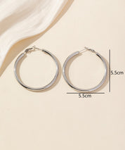 Boucles d'Oreilles Créole en Acier Inoxydable 25BOA205