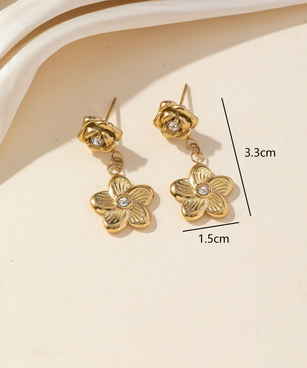 Boucles d'Oreilles à Clou en Acier Inoxydable 25BOA231