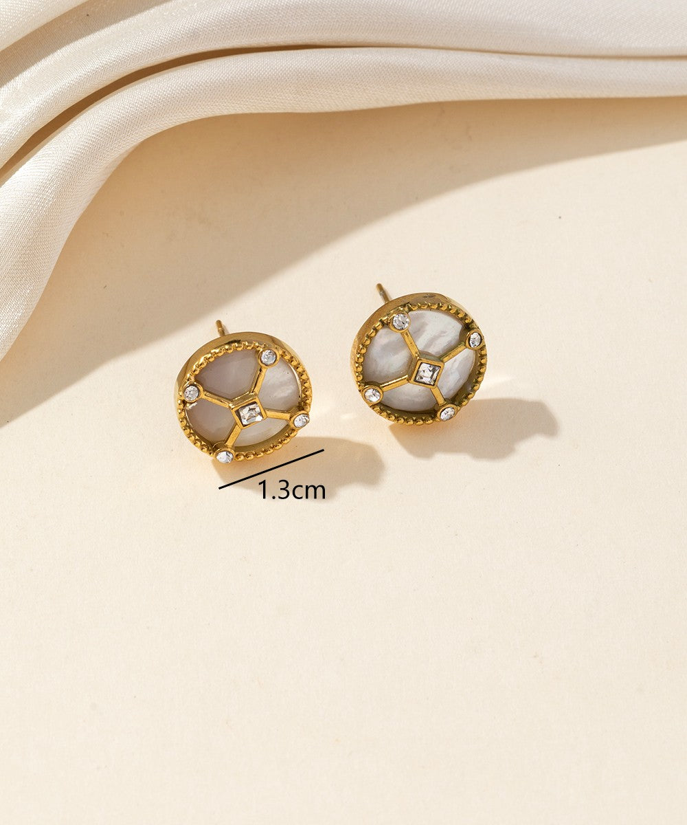 Boucles d'Oreilles à Clou en Acier Inoxydable 25BOA237