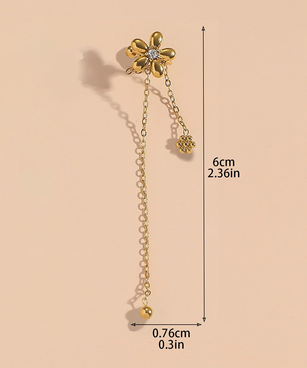 Boucle d'oreille earcuffs en acier inoxydable