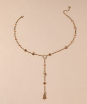 Collier Y en Acier Inoxydable avec pierres 25CA010