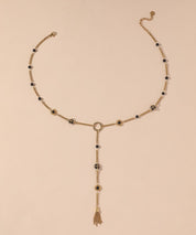 Collier Y en Acier Inoxydable avec pierres 25CA010