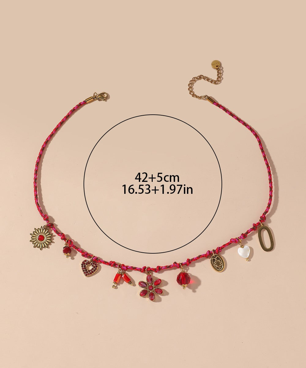 Collier Cordon acier inoxydable perles cristal 25CA004