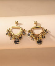 Boucles d'Oreilles Clou Acier inoxydable perles cristal 25BOA001