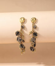Boucles d'Oreilles Clou Acier inoxydable perles cristal 25BOA002