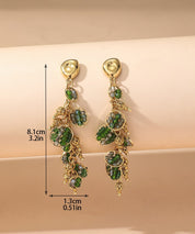 Boucles d'Oreilles Clou Acier inoxydable perles cristal 25BOA002