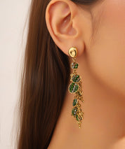 Boucles d'Oreilles Clou Acier inoxydable perles cristal 25BOA002