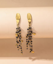 Boucles d'Oreilles Clou Acier inoxydable perles cristal 25BOA005