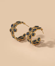 Boucles d'Oreilles Clou Acier inoxydable perles cristal 25BOA004