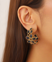 Boucles d'Oreilles Clou Acier inoxydable perles cristal 25BOA004