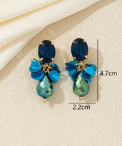 Boucles d’oreilles clip strass & sequins – 26AHBOL005